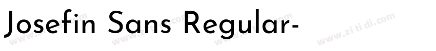 Josefin Sans Regular字体转换